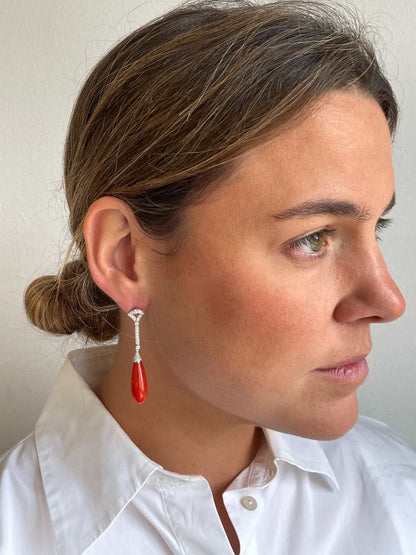GUAJIRA, coral knobs with brilliant caps
