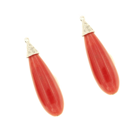GUAJIRA, coral knobs with brilliant caps