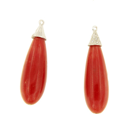 GUAJIRA, coral knobs with brilliant caps