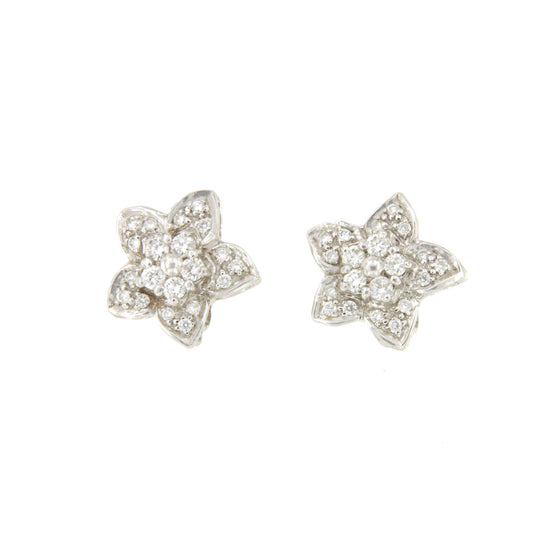 Pendientes COSMEA desmontables, oro blanco 18 ktes con brillantes