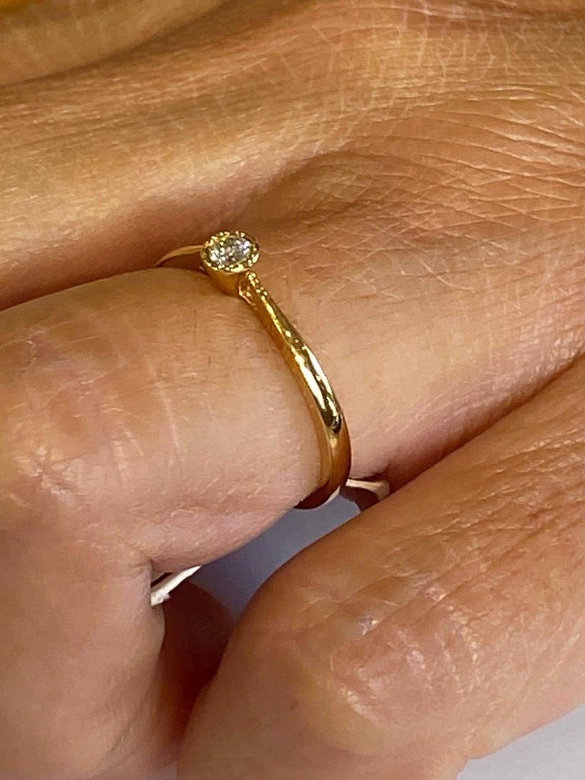 DRETINE, anillo de compromiso en oro amarillo - Roman Joyero