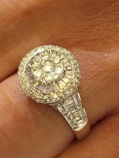 BURANO, anillo de oro y diamantes de 2 tallas distintas. - Roman Joyero