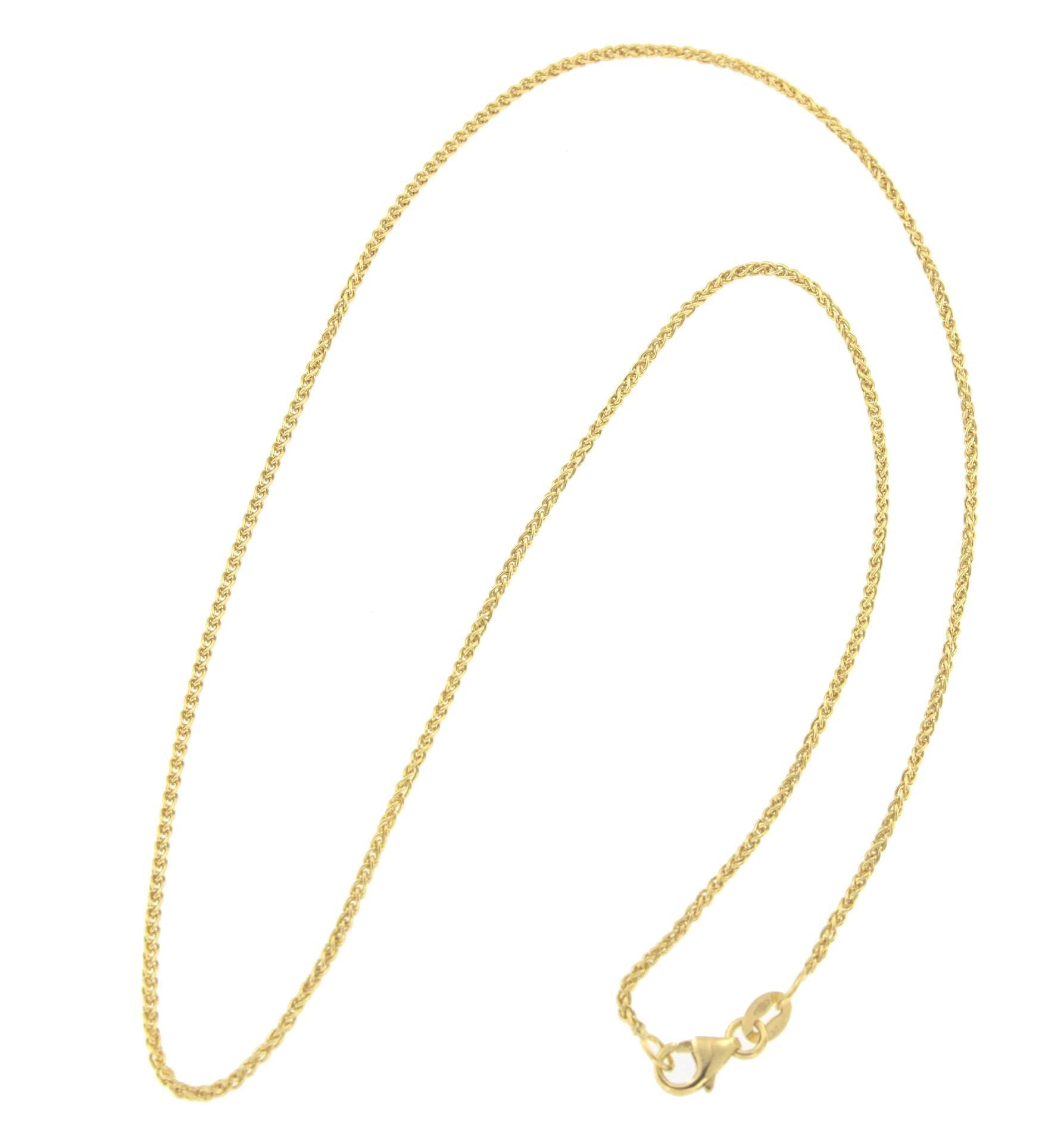 Cadenita AZIZE clásico cordón trenzado oro amarillo 18 kts - Roman Joyero