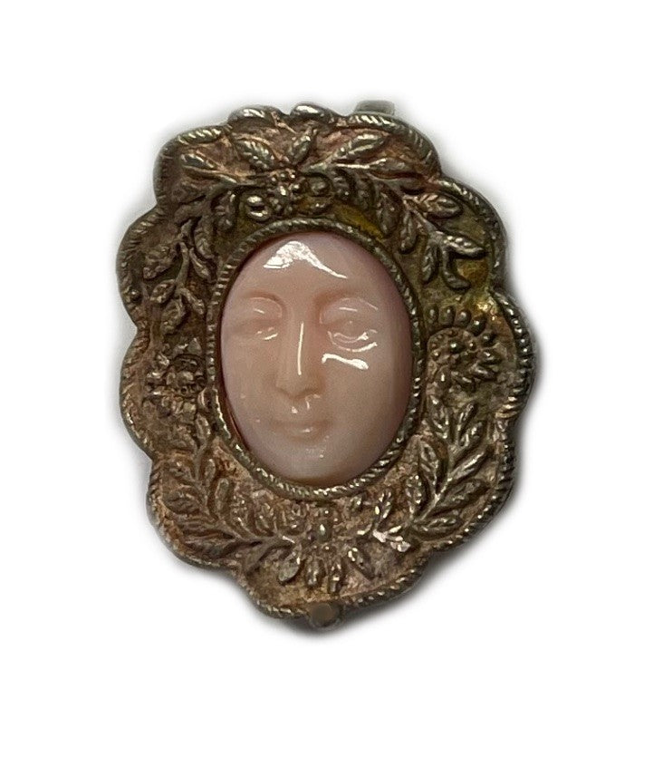Medalla Rostrillo de plata Virgen del ROCIO en concha fina