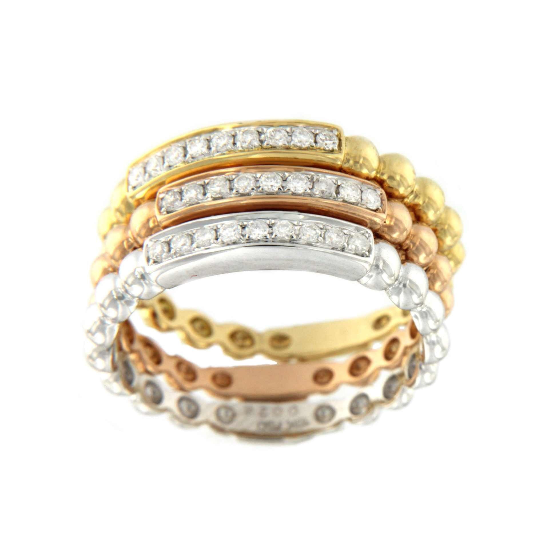 BARI, anillo de oro blanco con diamantes - Roman Joyero
