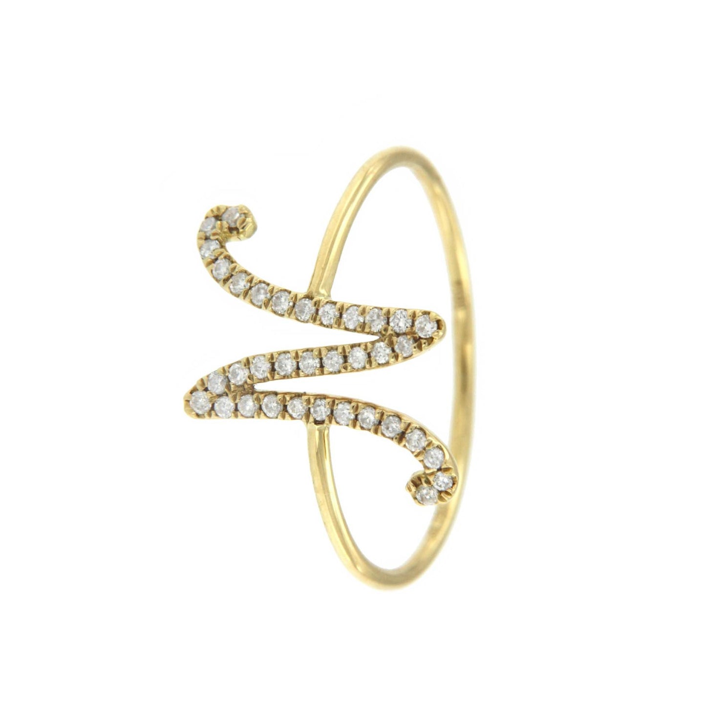 BRUMOSO, anillo de oro amarillo con diamantes - Roman Joyero