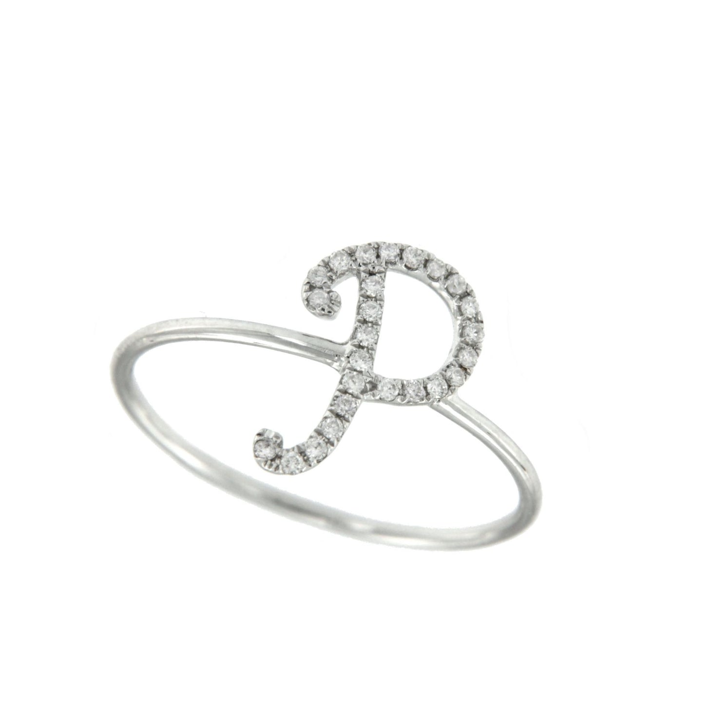 BIANCA, anillo de oro blanco con diamantes - Roman Joyero