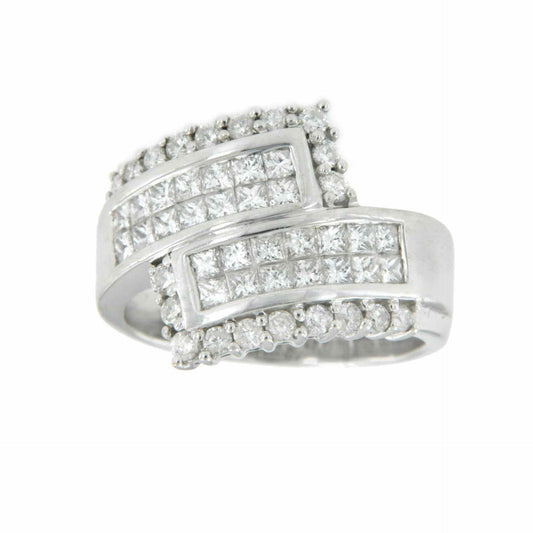 GENOVA anillo de oro blanco con diamantes - Roman Joyero