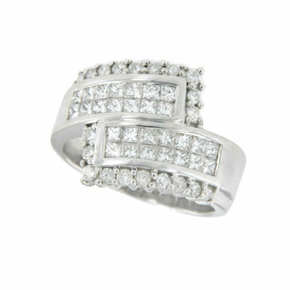 GENOVA anillo de oro blanco con diamantes - Roman Joyero