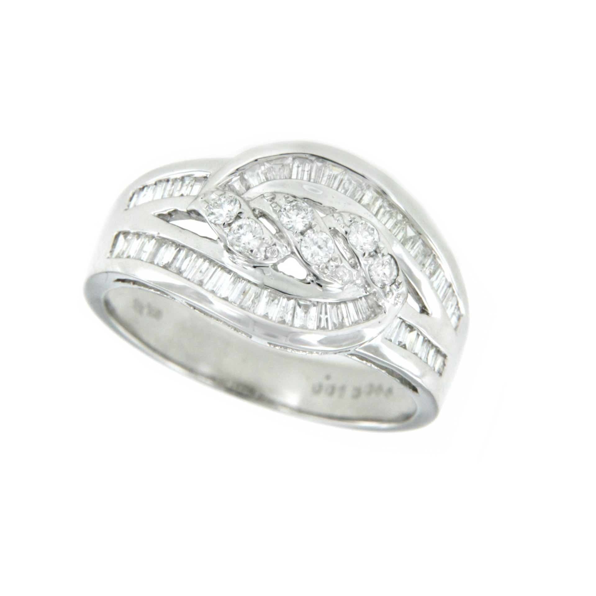GROSETTO, anillo de oro blanco con diamantes - Roman Joyero