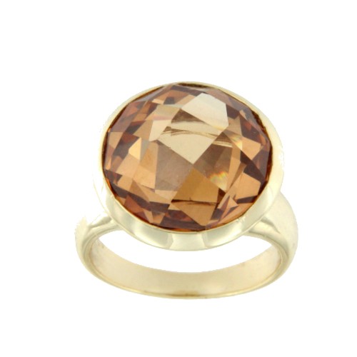 ILANA, anillo de plata con rutilato - Roman Joyero