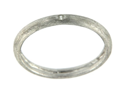 FATSIA, anillo de plata rodiada con circonitas. - Roman Joyero