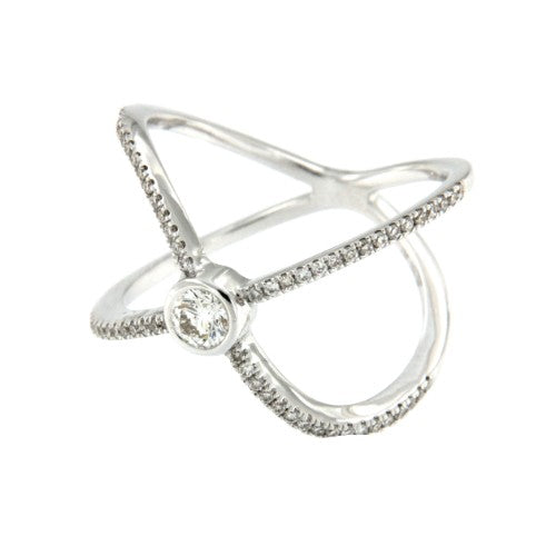 SAPPHIRE, anillo de oro blanco y diamantes - Roman Joyero