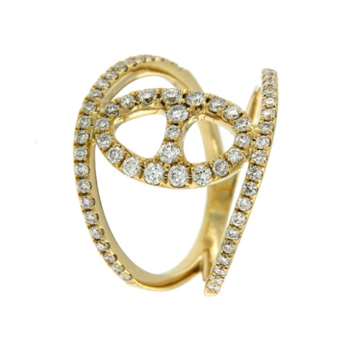 SENSAZIONE, anillo de oro amarillo y diamantes - Roman Joyero