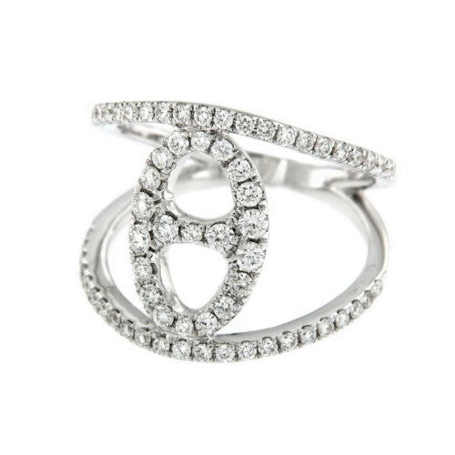 TALMAI, anillo de oro blanco con diamantes - Roman Joyero