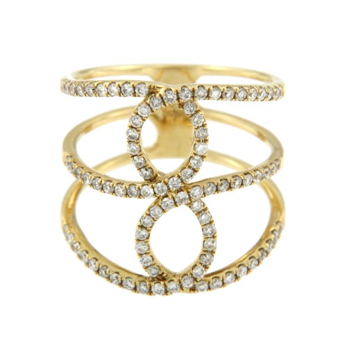 ANDAMAN, anillo de oro amarillo y diamantes - Roman Joyero