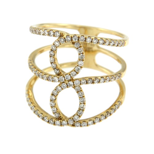 ANDAMAN, anillo de oro amarillo y diamantes - Roman Joyero