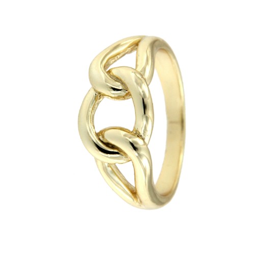 ASCLEPIOS, anillo en plata de ley dorado - Roman Joyero