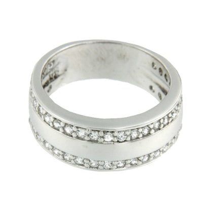 ENRICO, anillo de plata con circonitas - Roman Joyero