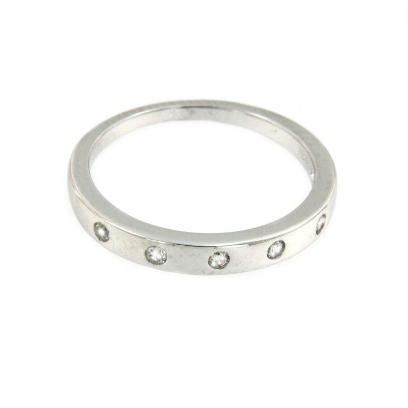 ELEATAS, anillo de plata con circonitas - Roman Joyero