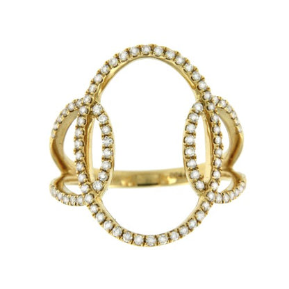 ARRAKIS, anillo de oro amarillo y diamantes - Roman Joyero