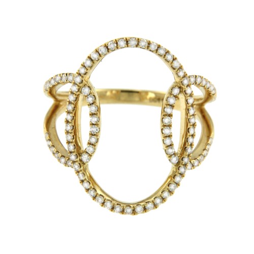 ARRAKIS, anillo de oro amarillo y diamantes - Roman Joyero