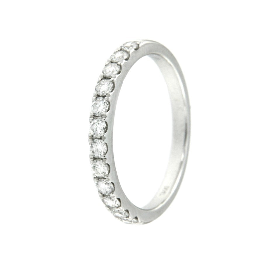 BRAMANTE, anillo de oro blanco con diamantes - Roman Joyero