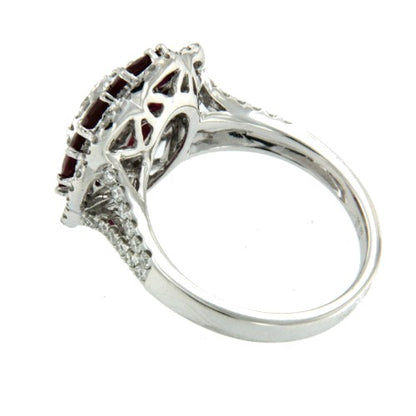 DRALON, anillo de diamantes y rubíes - Roman Joyero