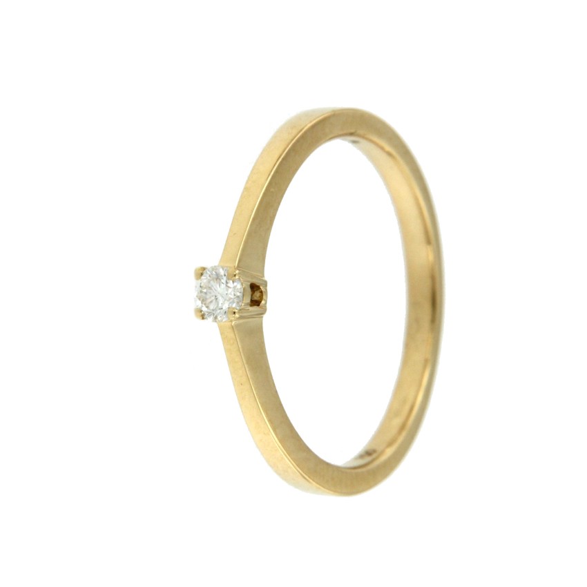 DREFAN, anillo de compromiso en oro y diamantes - Roman Joyero
