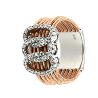 IRINA, anillo de plata con circonitas - Roman Joyero