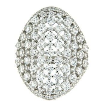 ANNA, anillo de plata con circonitas