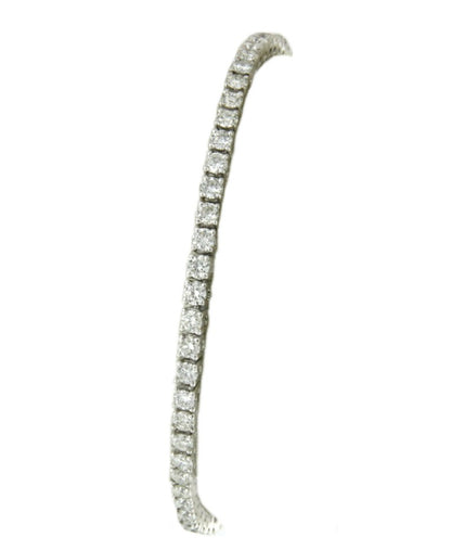 Pulsera riviere en oro blanco de 18 kts con diamante - Roman Joyero