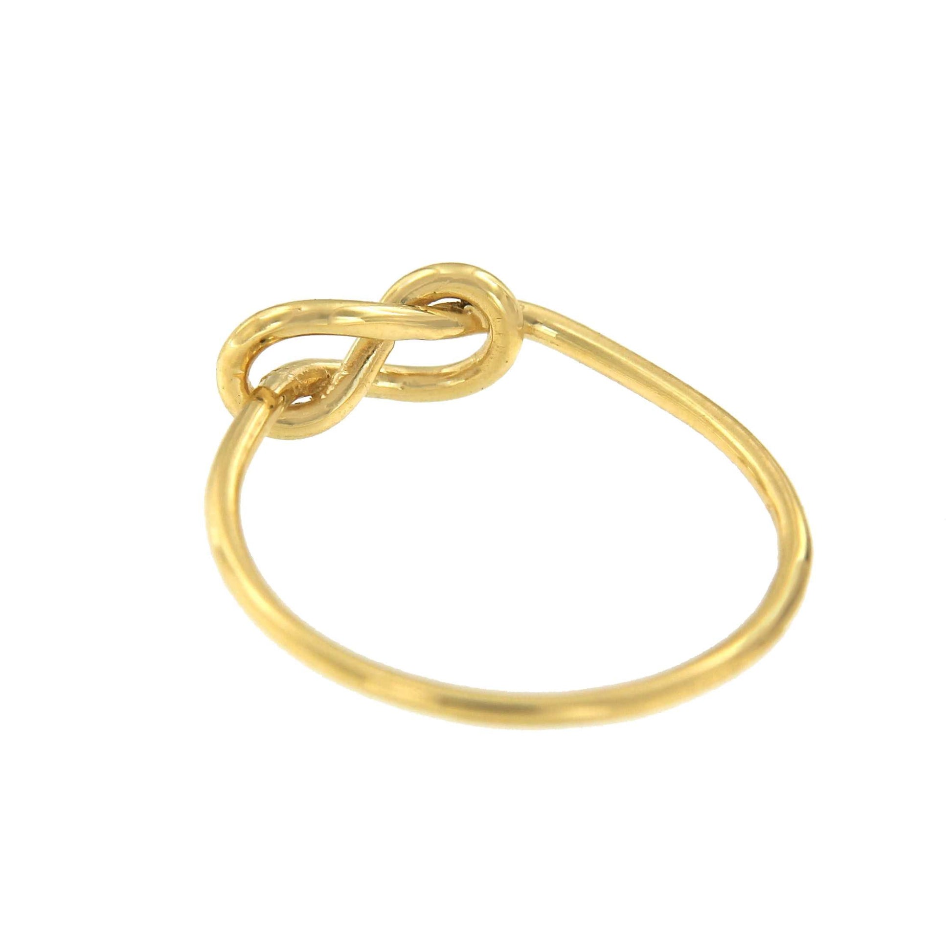 Anillo EMEL en oro amarillo de 18 kilates con nudo marinero - Roman Joyero